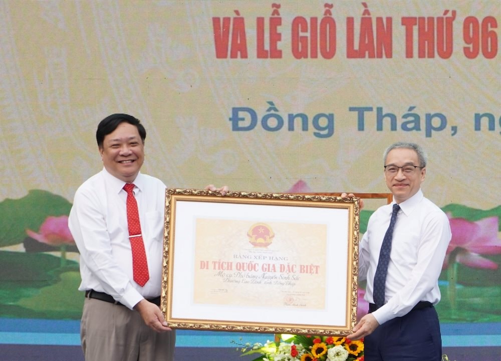 Mộ cụ Phó bảng Nguyễn Sinh Sắc được xếp hạng Di tích quốc gia đặc biệt