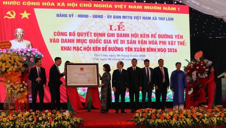 Hội Kén rể Đường Yên là di sản văn hóa phi vật thể quốc gia